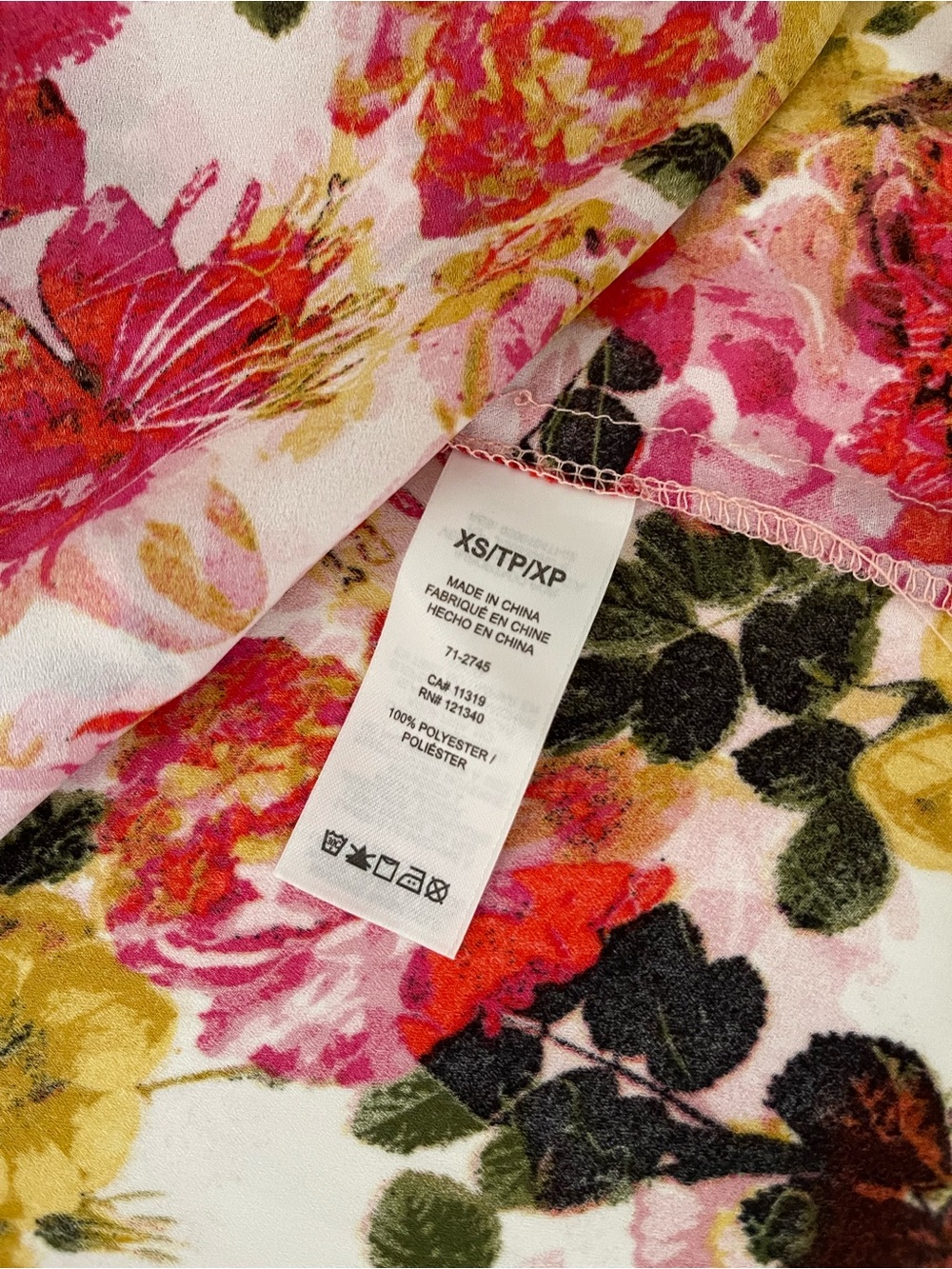 Vintage Dynamite Floral Flowy Ruffle Spaghetti Strap Cami Top Tropical Pink - Picture 6 of 6